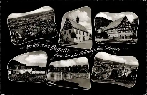 Ak Pegnitz in Oberfranken, Ortsansicht, Gebäude, Schwimmbad