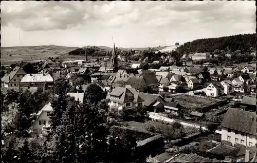 Ak Münsingen in Württemberg, Blick über den Ort