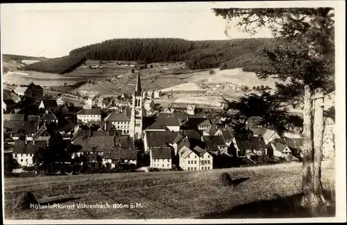 Ak Vöhrenbach im Schwarzwald Baden, Blick über den Ort