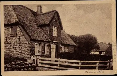 Ak Keitum auf Sylt, Friesisches Haus