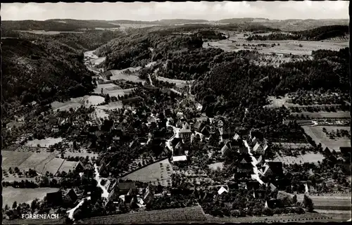 Ak Förrenbach Happurg in Mittelfranken, Luftbild vom Ort