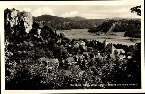 Ak Streitberg Wiesenthal Fränk. Schweiz, Ort mit Ruine Neideck