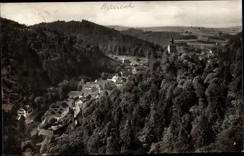 Ak Bad Berneck Fichtelgebirge, Kurourt, Vogelperspektive, Stadtpanorama, Turm