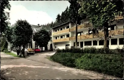 Ak Marktschorgast Ostfranken, Pension Gasthof Cafe Grundmühle, Inh. Jos. Beck