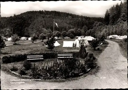 Ak Altensteig im Schwarzwald Württemberg Campingplatz