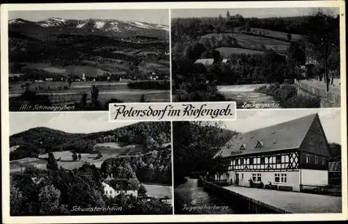 Ak Piechowice Petersdorf Riesengebirge Schlesien, Schneegruben, Jugendherberge, Schwesternheim