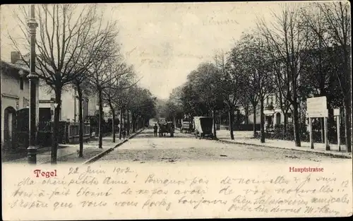 Ak Berlin Reinickendorf Tegel, Hauptstraße