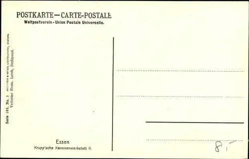 Ak Essen im Ruhrgebiet, Krupp'sche Kanonenwerkstatt II