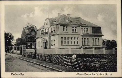 Ak Eschweiler Eifel, Offizier Kasino des Inf. Rgts. No. 161