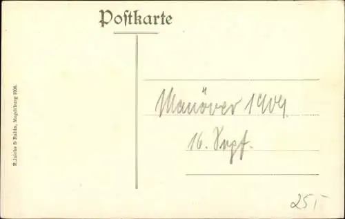 Ak Kożuchów Freystadt Niederschlesien, Amtsstraße, Landratsamt, Manöver 1909