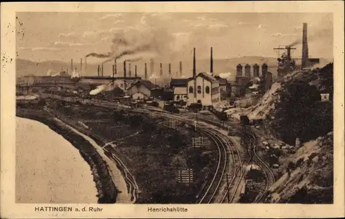 Ak Hattingen an der Ruhr, Henrichshütte