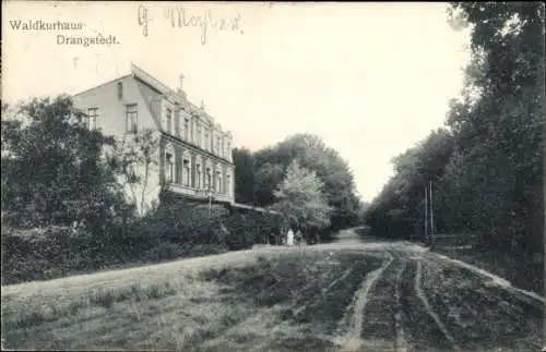 Ak Drangstedt Geestland, Straßenpartie mit Waldkurhaus