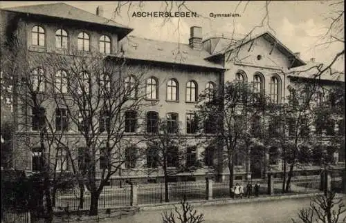 Ak Aschersleben im Salzlandkreis, Gymnasium