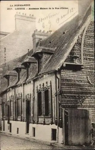 Ak Lisieux Calvados, Ancienne Maison de la Rue d'Orbec