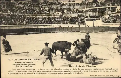 Ak Corrida de Toros, premier tercio, Stierkampf