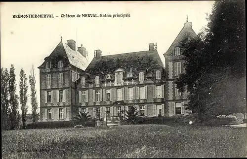Ak Brémontier Merval Seine Maritime, Chateau de Merval