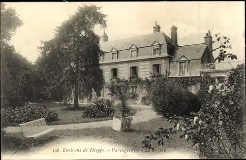 Ak Varengeville sur Mer Seine Maritime, Le Chateau