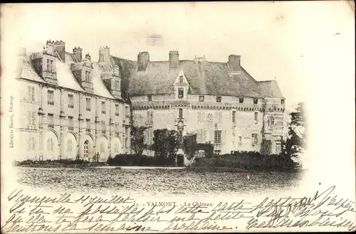 Ak Valmont Seine Maritime, Le Chateau