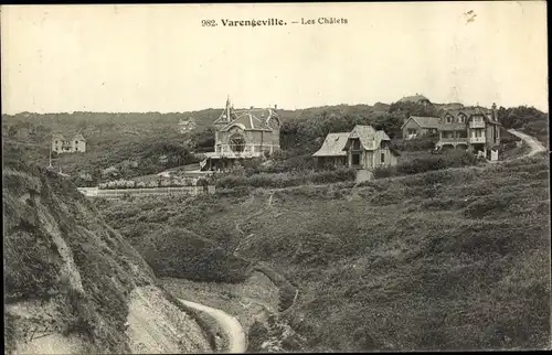 Ak Varengeville sur Mer Seine Maritime, Les Chalets