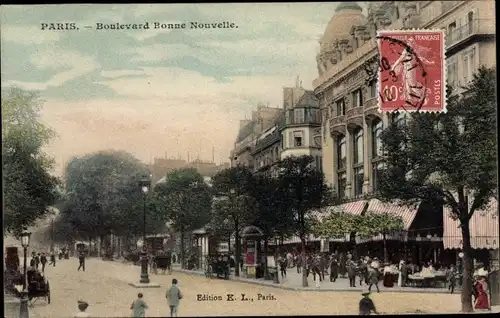 Ak Paris, Boulevard Bonne Nouvelle
