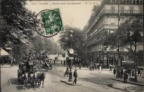 Ak Paris II, Boulevard Montmartre