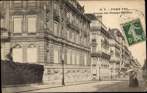 Ak Paris VIII., L'Avenue des Champs Elysees