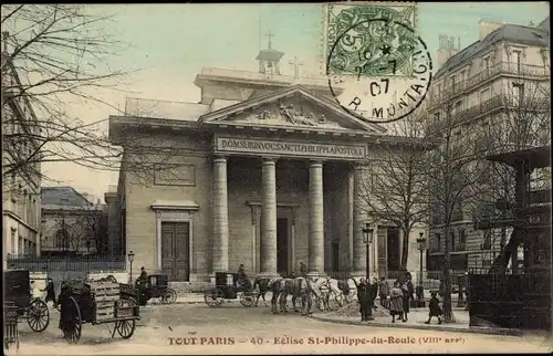 Ak Paris VIII., Eglise St. Philippe du Roule