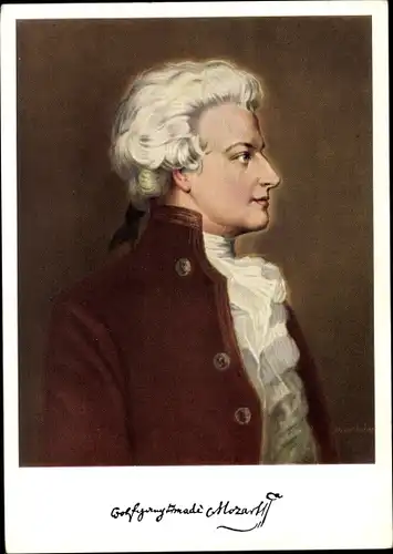 Künstler Ak Piontkovsky, N., Wolfgang Amadeus Mozart