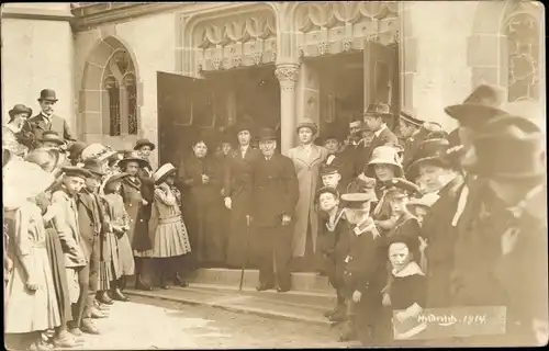 Foto Ak Rüdesheim am Rhein, Gruppenportrait