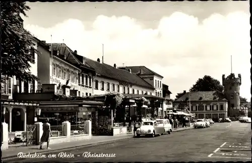 Ak Rüdesheim am Rhein, Rheinstraße