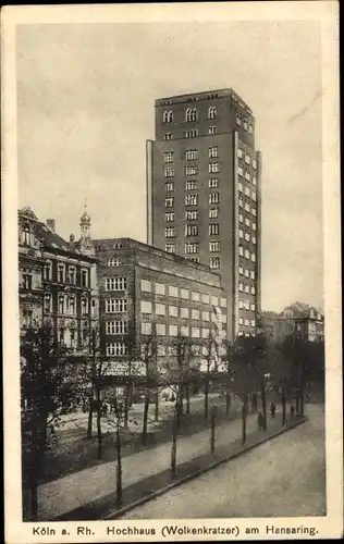 Ak Köln am Rhein, Hochhaus am Hansaring
