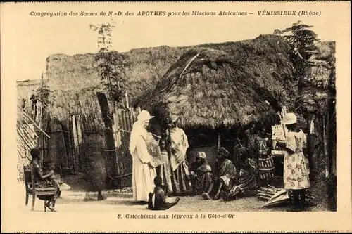 Ak Elfenbeinküste, Congregation des Soeurs ND des Apotres pour les Missions Africaines, Leprakranke