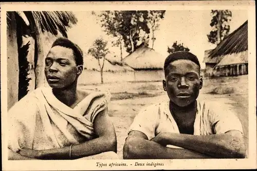 Ak Types africains, deux indigènes