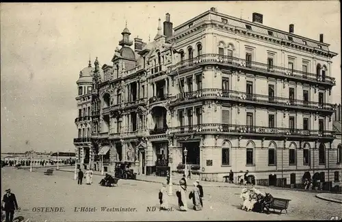 Ak Oostende Ostende Westflandern, L'Hotel Westminster