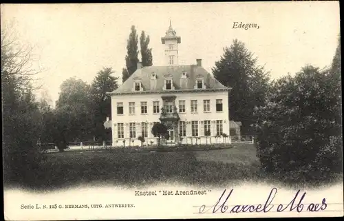 Ak Edegem Edeghem Flandern Antwerpen, Kasteel Het Arendnest
