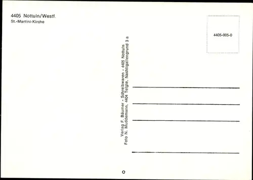 Ak Nottuln Nordrhein Westfalen, St. Martinikirche