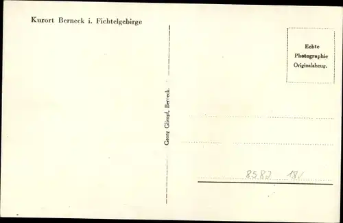 Ak Bad Berneck im Fichtelgebirge Bayern, Dorfpartie, Fachwerkhäuser, Geschäfte