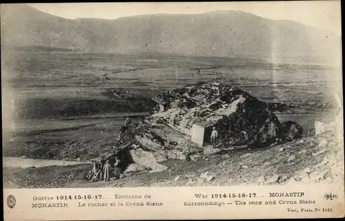 Ak Bitola Monastir Mazedonien, Vue générale, Le Rocher, Crvna Stena