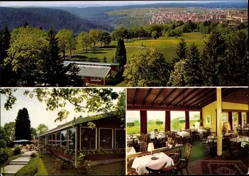 Ak Freudenstadt im Nordschwarzwald, Aussichtscafe auf dem Kienberg