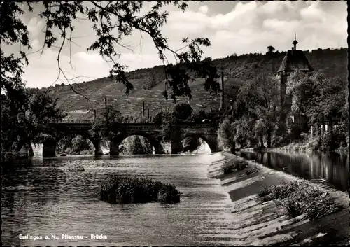 Ak Esslingen am Neckar Pliensaubrücke
