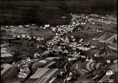 Ak Hallwangen Dornstetten im Schwarzwald Württemberg, Fliegeraufnahme