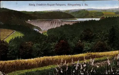 Ak Klingenberg in Sachsen, Partie an der König Friedrich August Talsperre