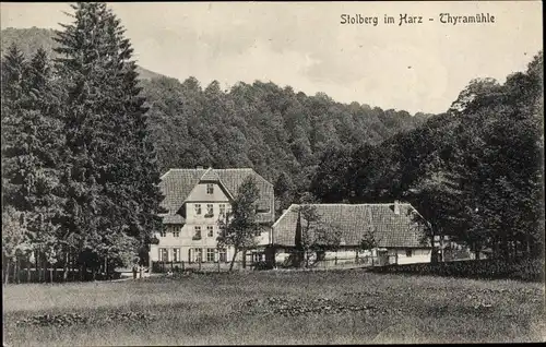 Ak Stolberg Südharz, Thyramühle, Wald