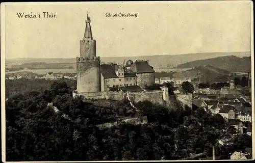 Ak Weida in Thüringen, Schloss Osterburg