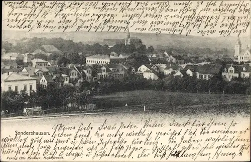 Ak Sondershausen im Kyffhäuserkreis Thüringen, Panorama