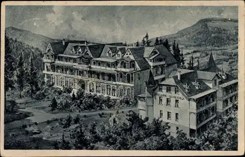 Künstler Ak Wagner, Richard, Schierke Wernigerode, Heim Brocken Scheideck