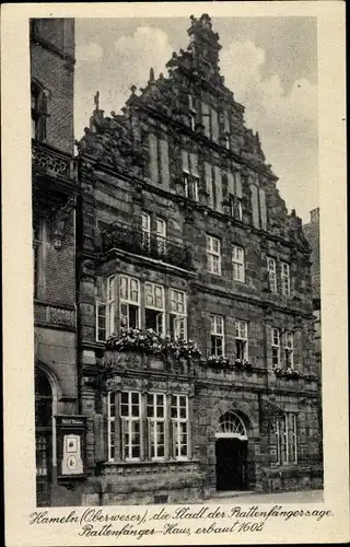 Ak Hameln an der Weser Niedersachsen, Rattenfängerhaus