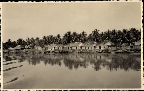 Foto Ak Kolumbien, Riviera Magdalena, Fischerdorf