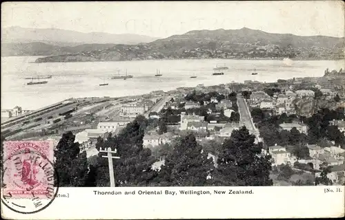 Ak Wellington Neuseeland, Thorndon and Oriental Bay