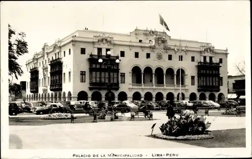 Foto Ak Lima Peru, Palacio de la Municipalidad